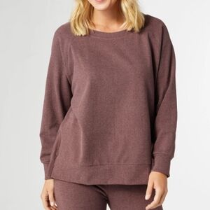 Coco + Carmen Weekend Brushed Side Zip Raglan Sleeve Women L/XL